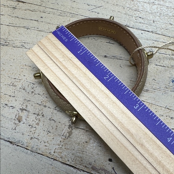 Gold Coach Bracelet with Turnlock Detail - Picture 7 of 7